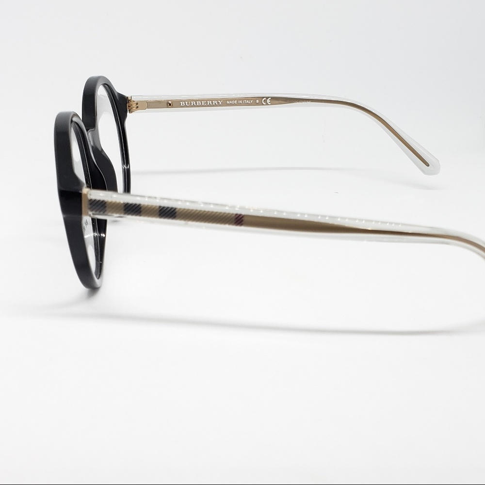 Authentic Burberry Rx Eyeglasses  black round - Picture 5 of 8